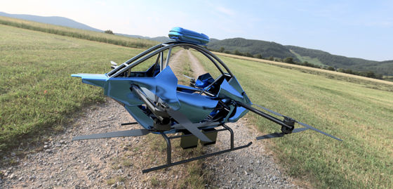 Unabhängig entwickeltes einsitziges bemanntes Drohnenflugzeug vertikaler Start und Landung bemannter Evtol